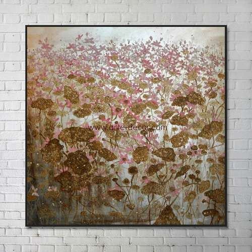 Botanical Dream Gold Foil Canvas Art Painting