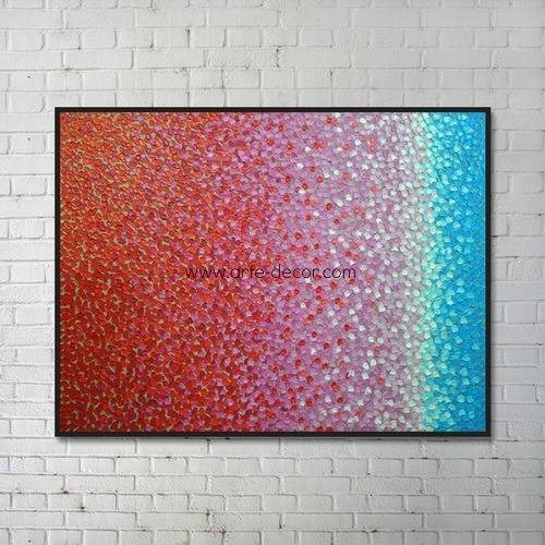 Dotted Abstract Transition Canvas Art
