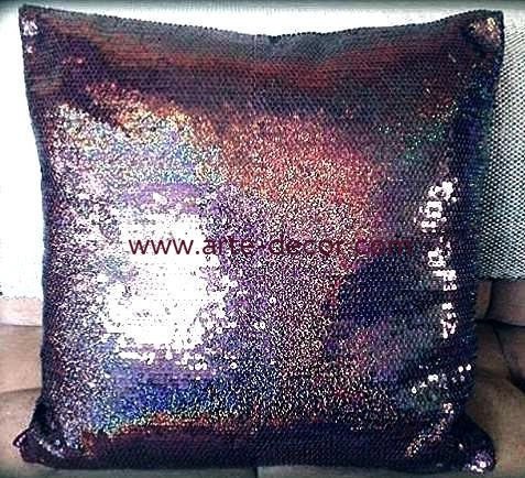 Metallic Fever Cushion Covers with Sequins Embellishment