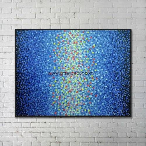 Blue Abstract Transition Canvas Art