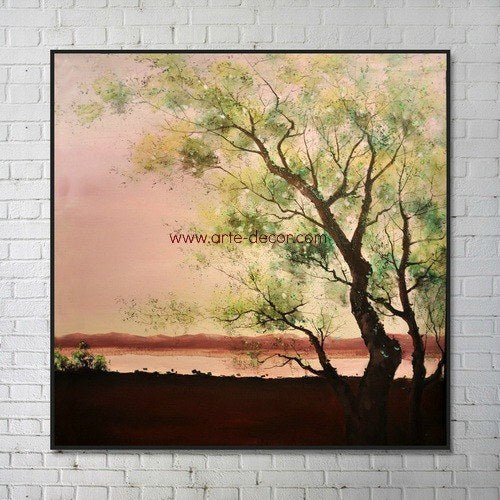Sunset Over the Horizon Canvas Painting
