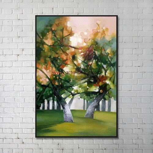 Trees in the Sunlight Canvas Wall Painting